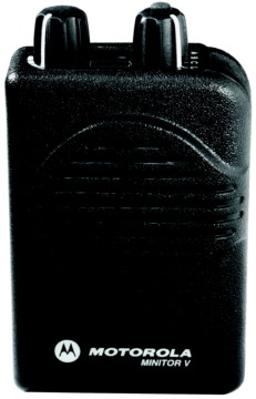 Motorola Minitor V, UHF, 406-430/450-512 Mhz, 1 Frequency Tone, Voice & Vibrate.